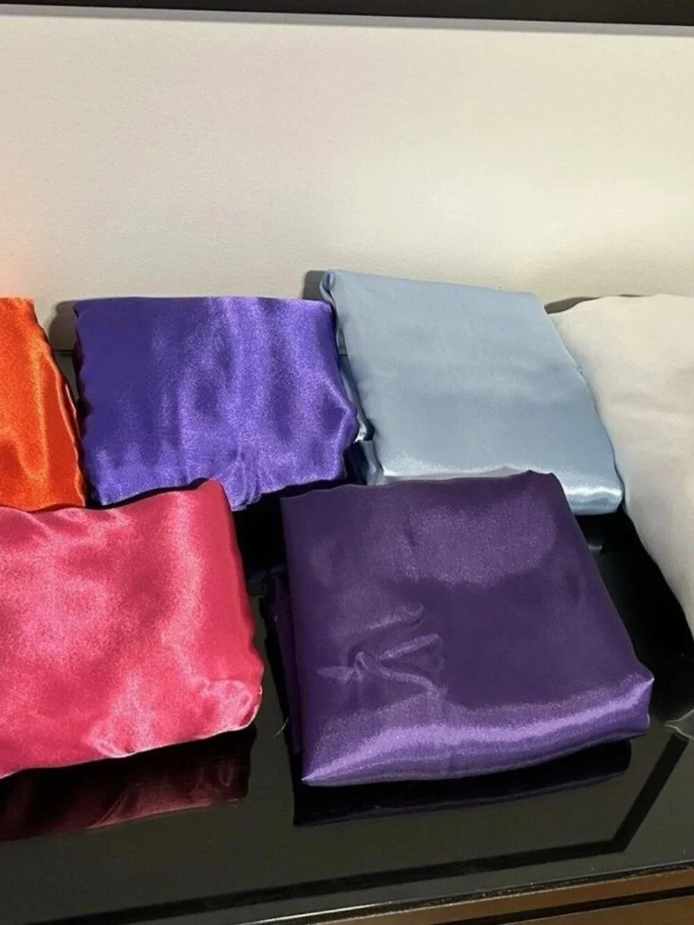 Lot of Satin Tablecloths, Tableskirt & Sequin Overlay